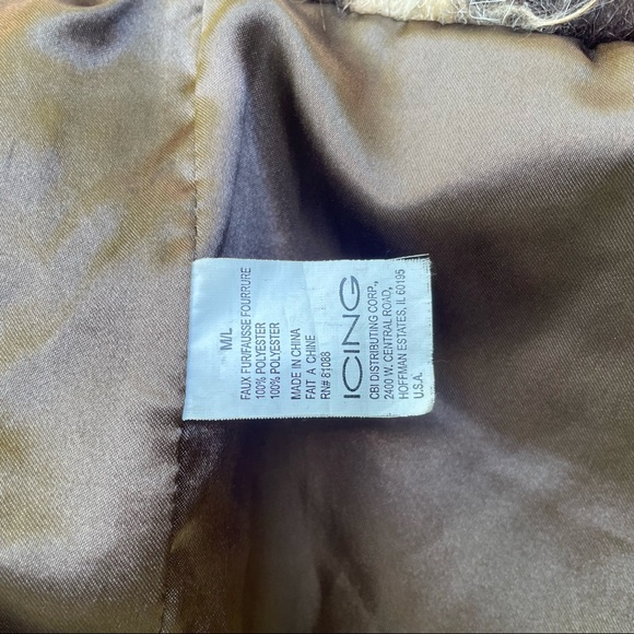 Fun Feux Fur Party Vest Women’s M - Picture 3 of 4